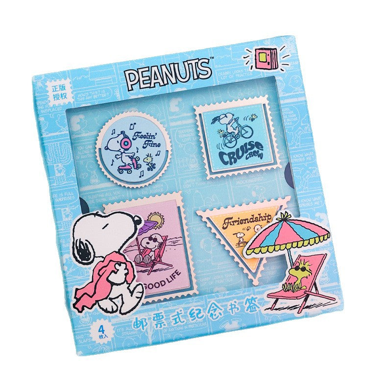 Snoopy Stamp Style Bookmark Set